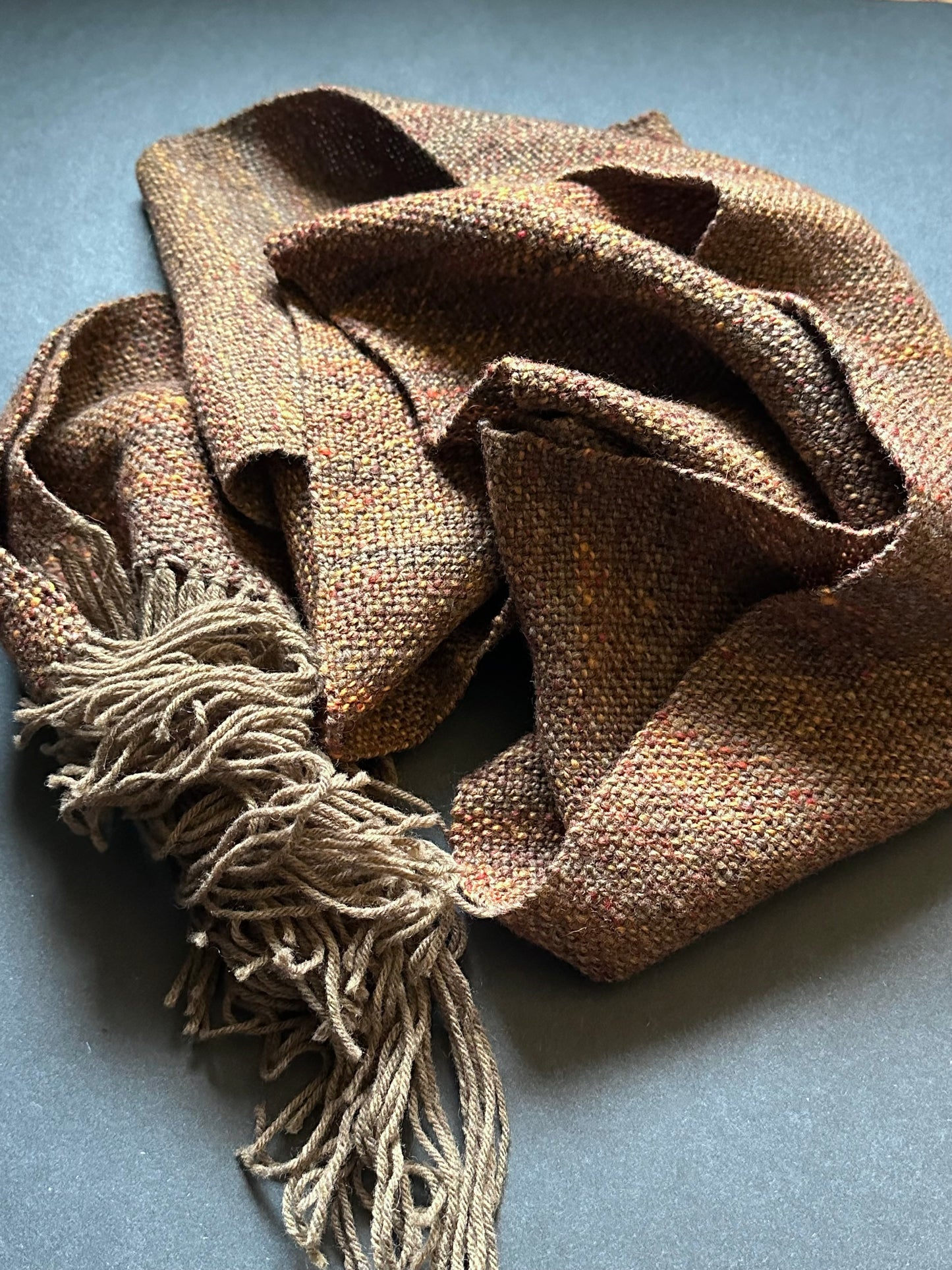 Handwoven Wool Scarf #7