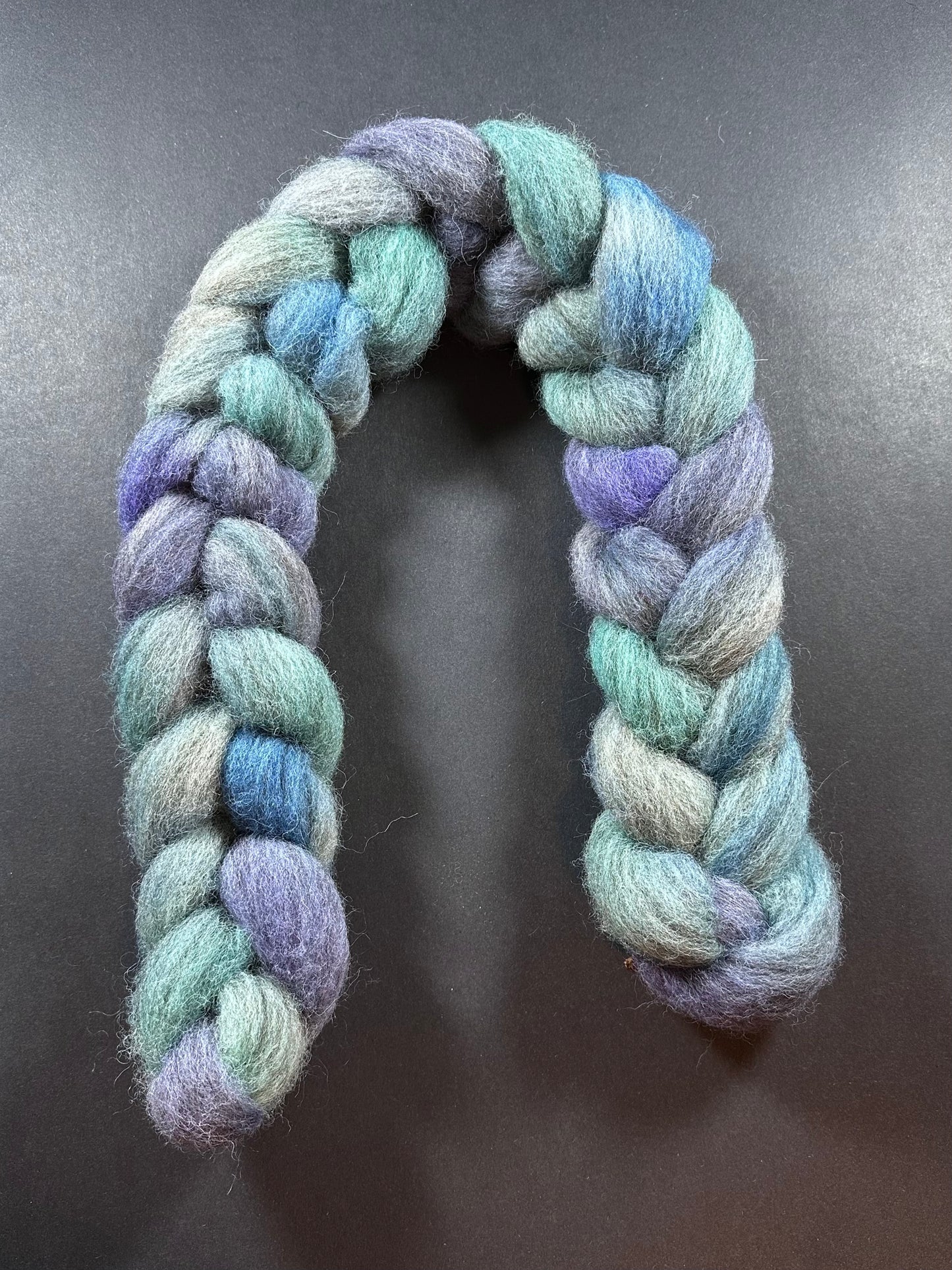"Abalone" Grey Cheviot Combed Top