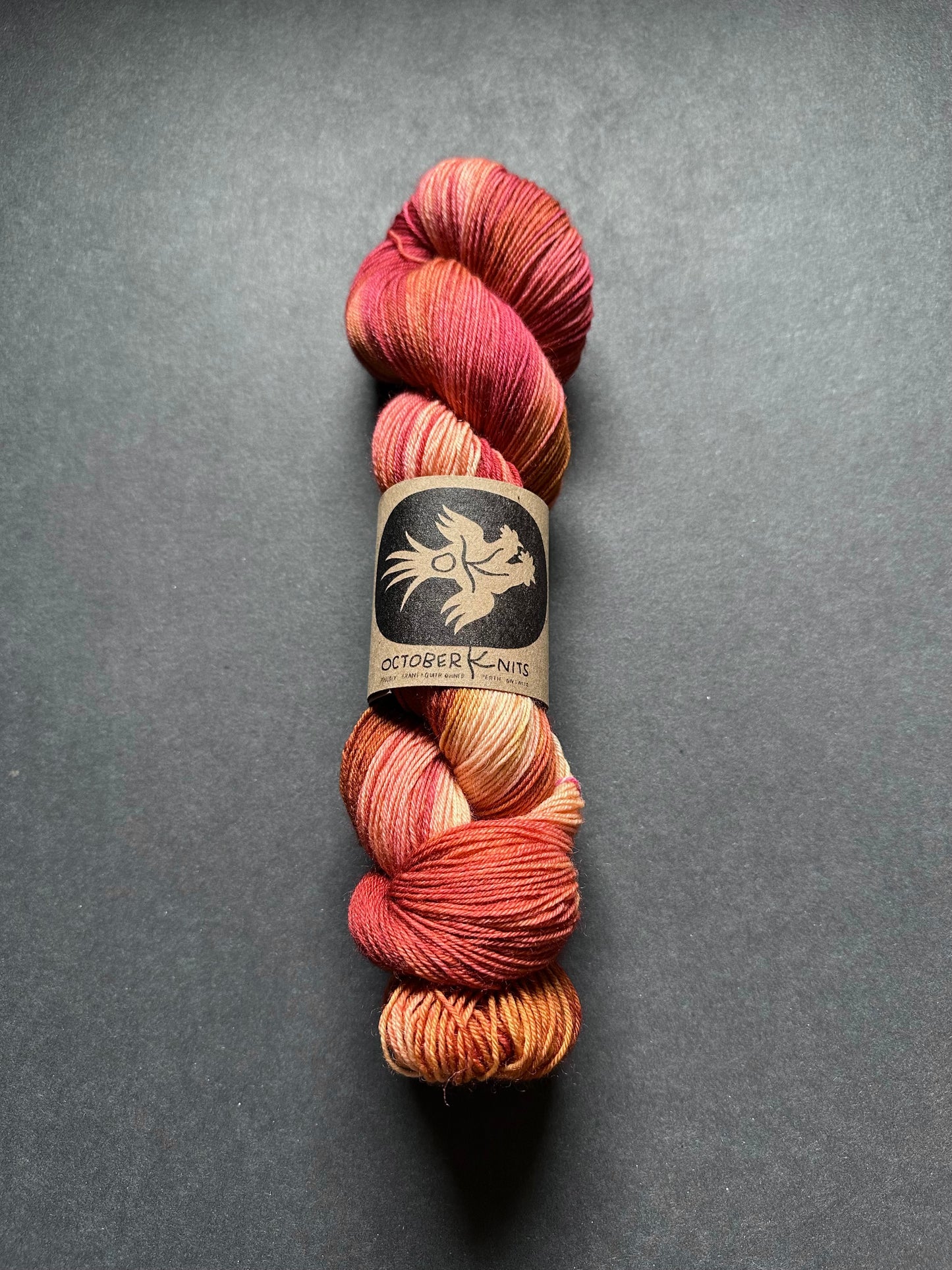 "The Rust of Us" Superwash BFL 4ply Sock