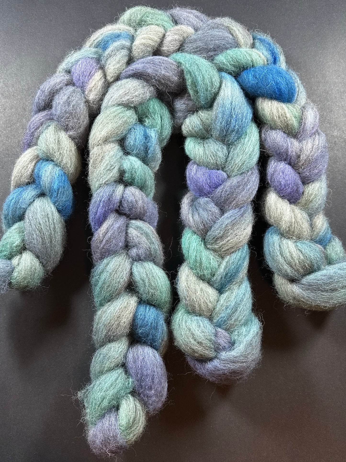 "Abalone" Grey Cheviot Combed Top