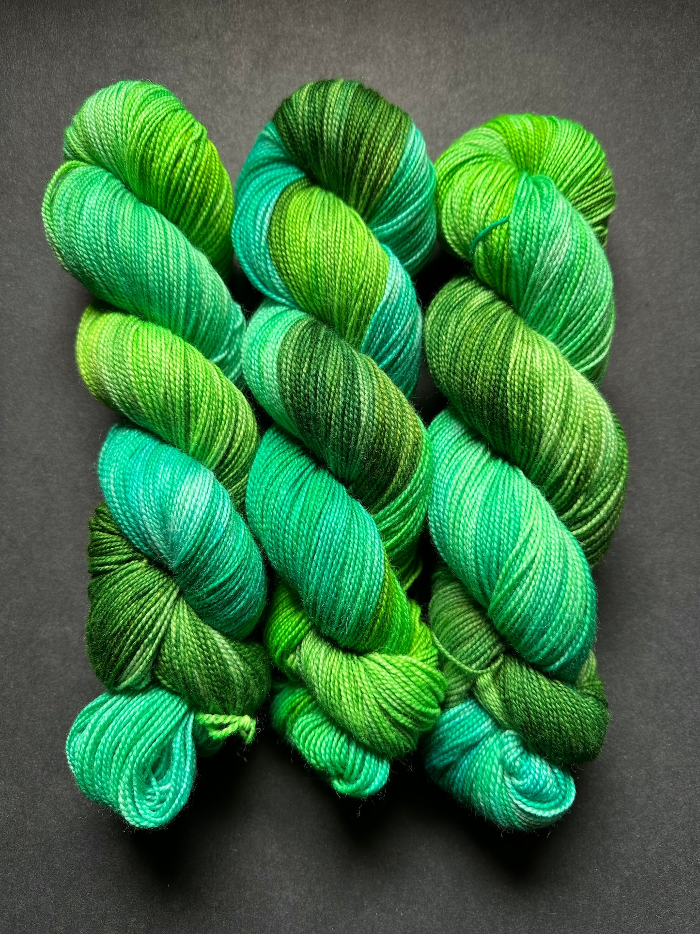 “Bigfoot’s Board Shorts” Superwash BFL Helix sock