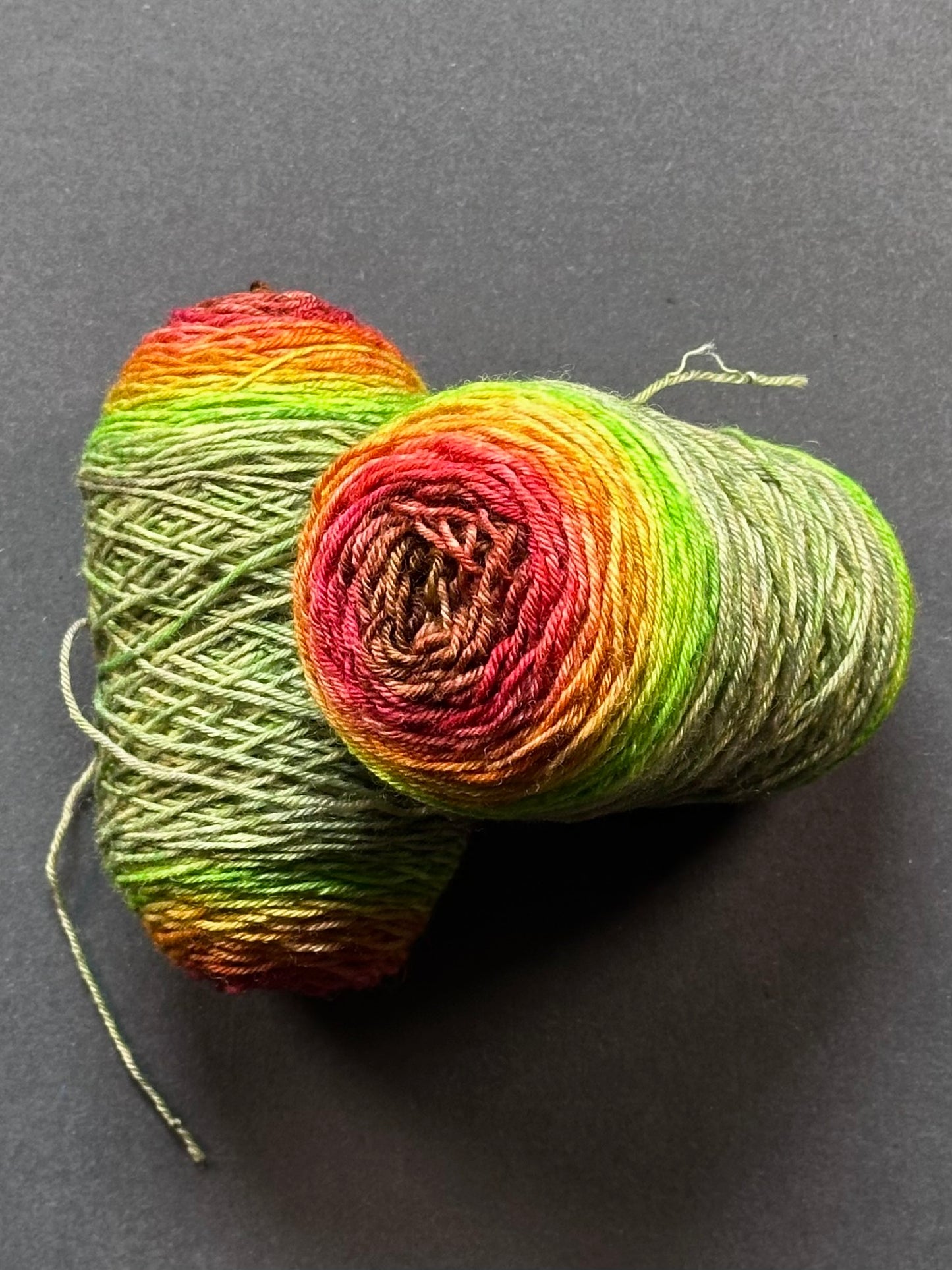 “Apple Picking" Superwash BFL 4ply Sock Twins
