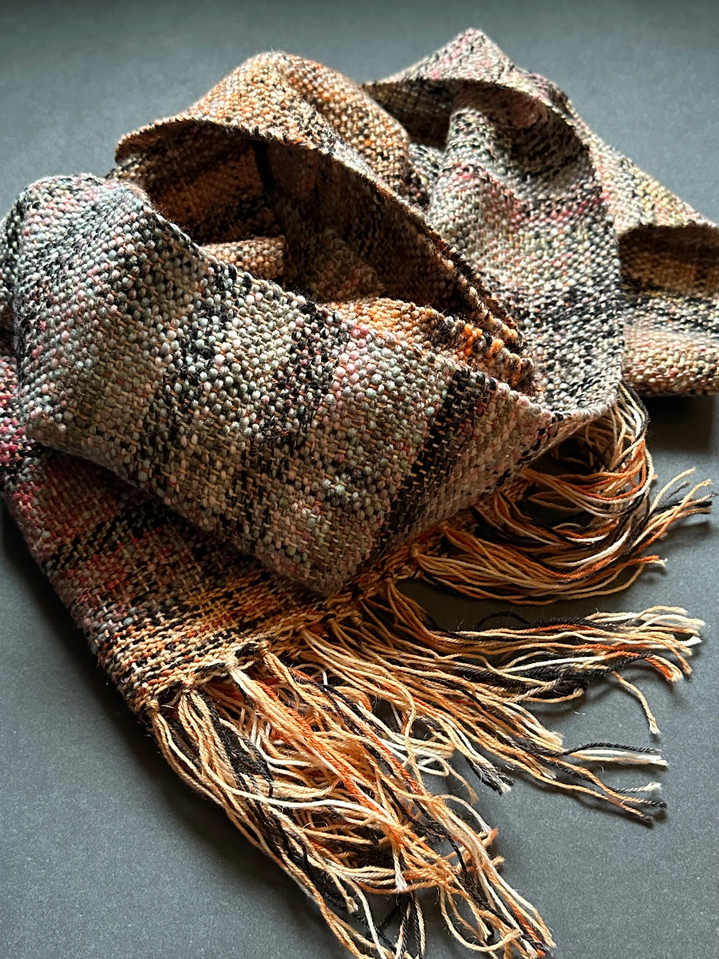 Handwoven Wool Scarf #6