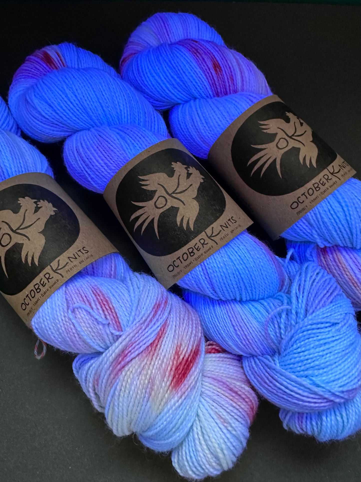 “Murder on the Dancefloor” Superwash BFL Helix Sock