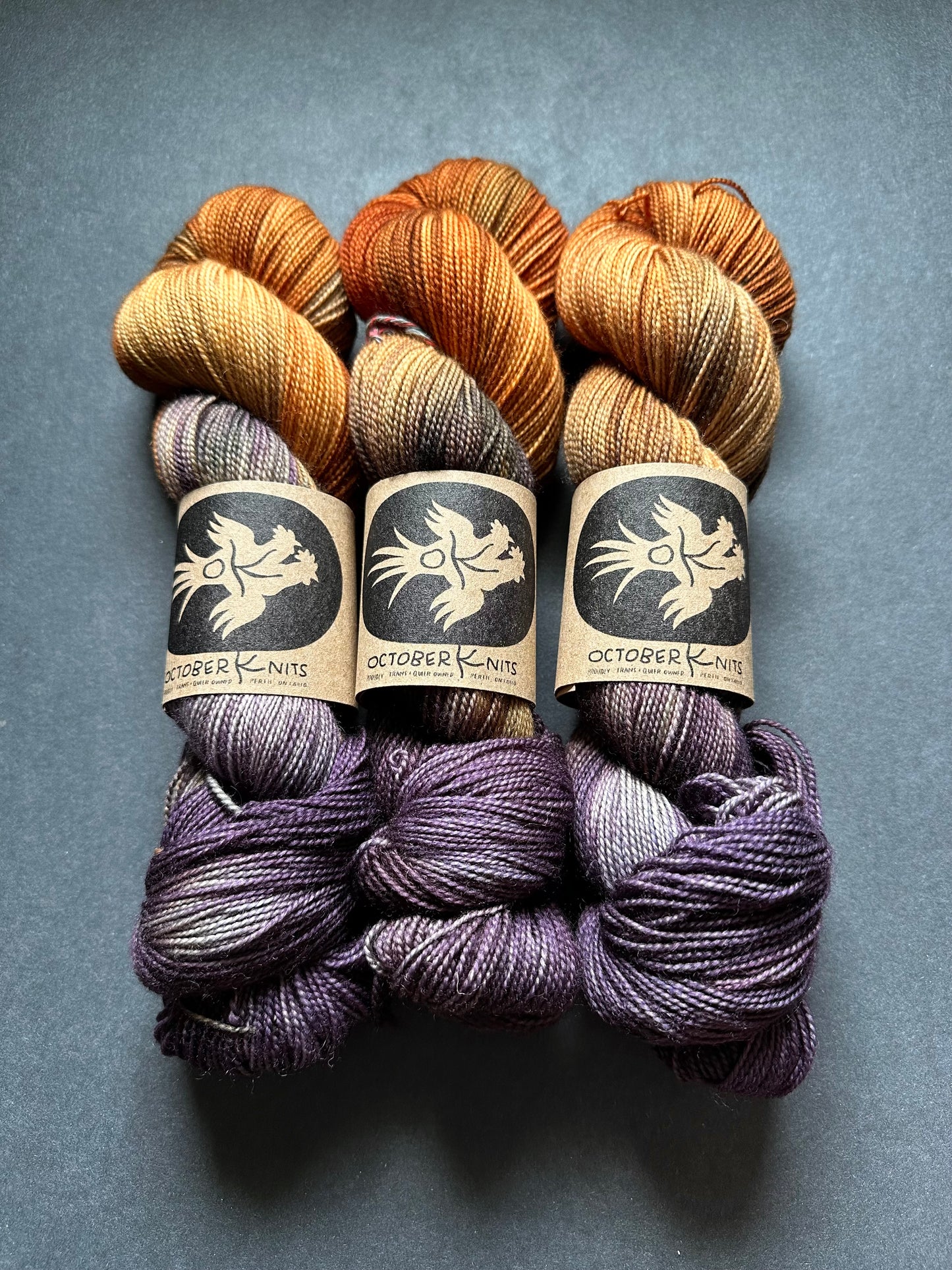 “Spellcrafter” Superwash BFL Helix Sock