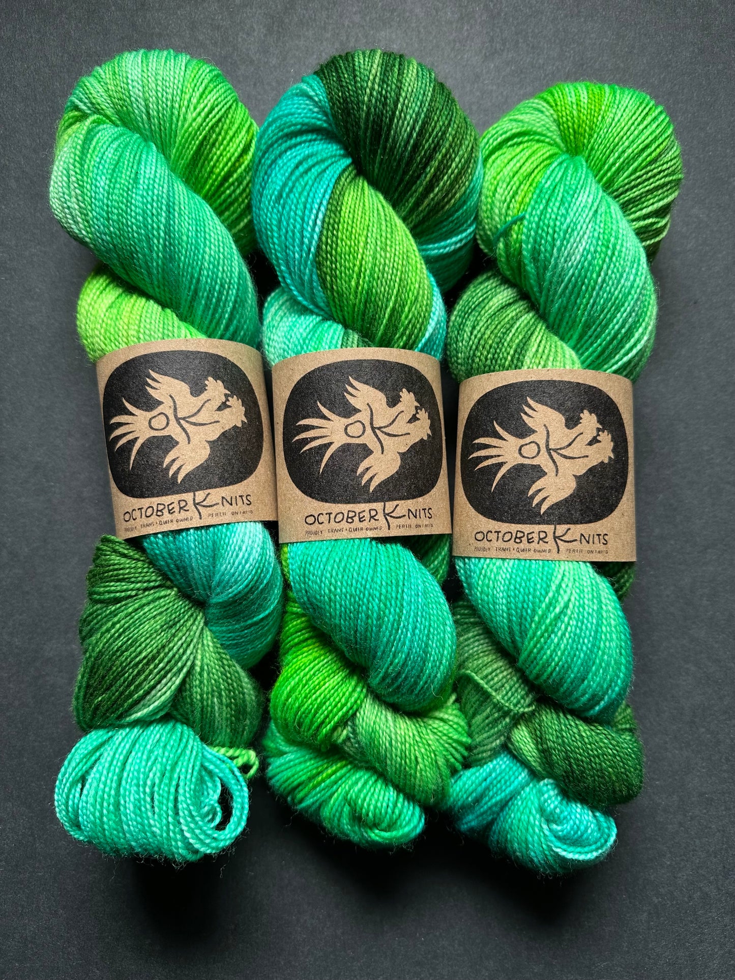 “Bigfoot’s Board Shorts” Superwash BFL Helix sock