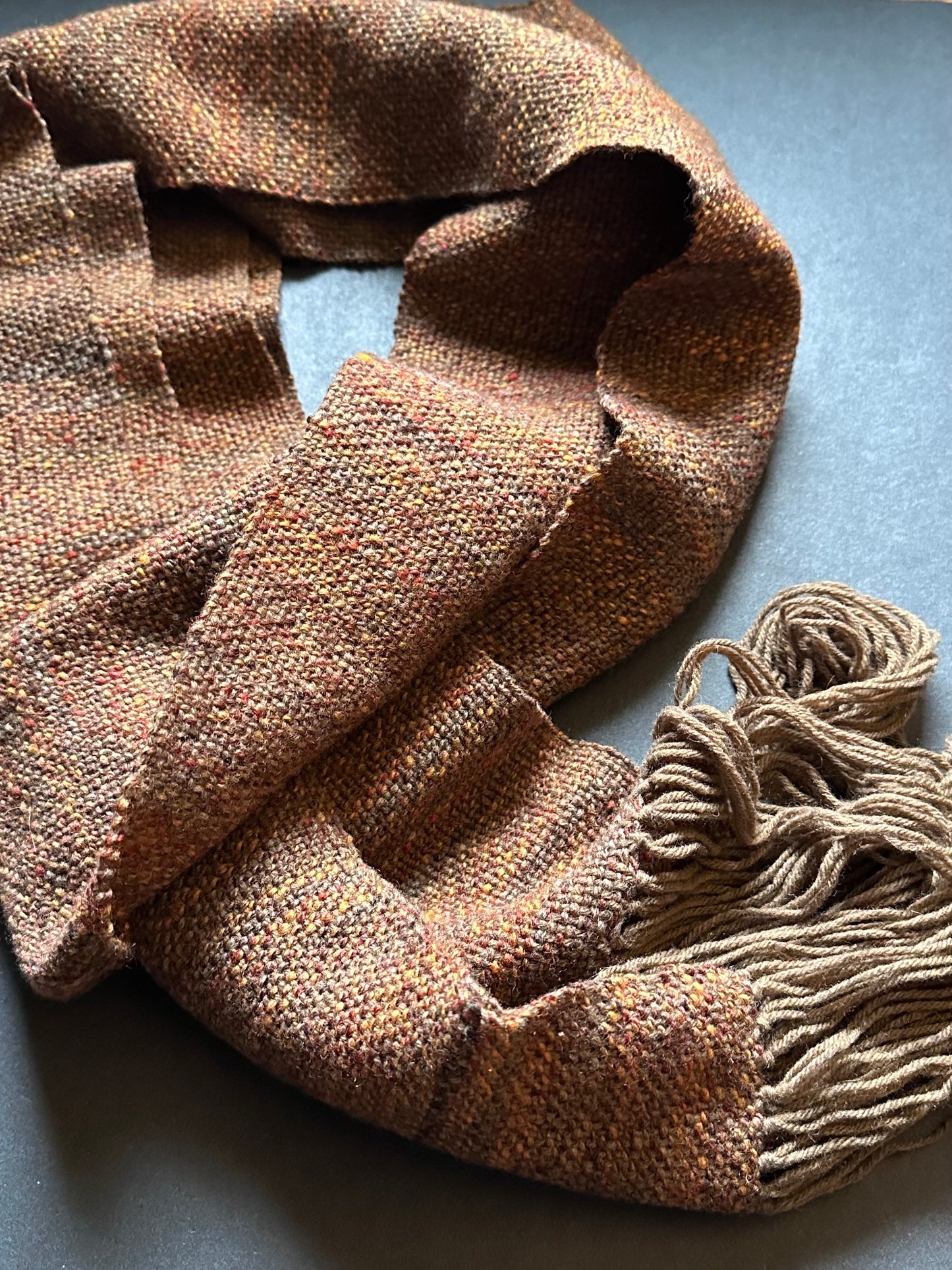 Handwoven Wool Scarf #7