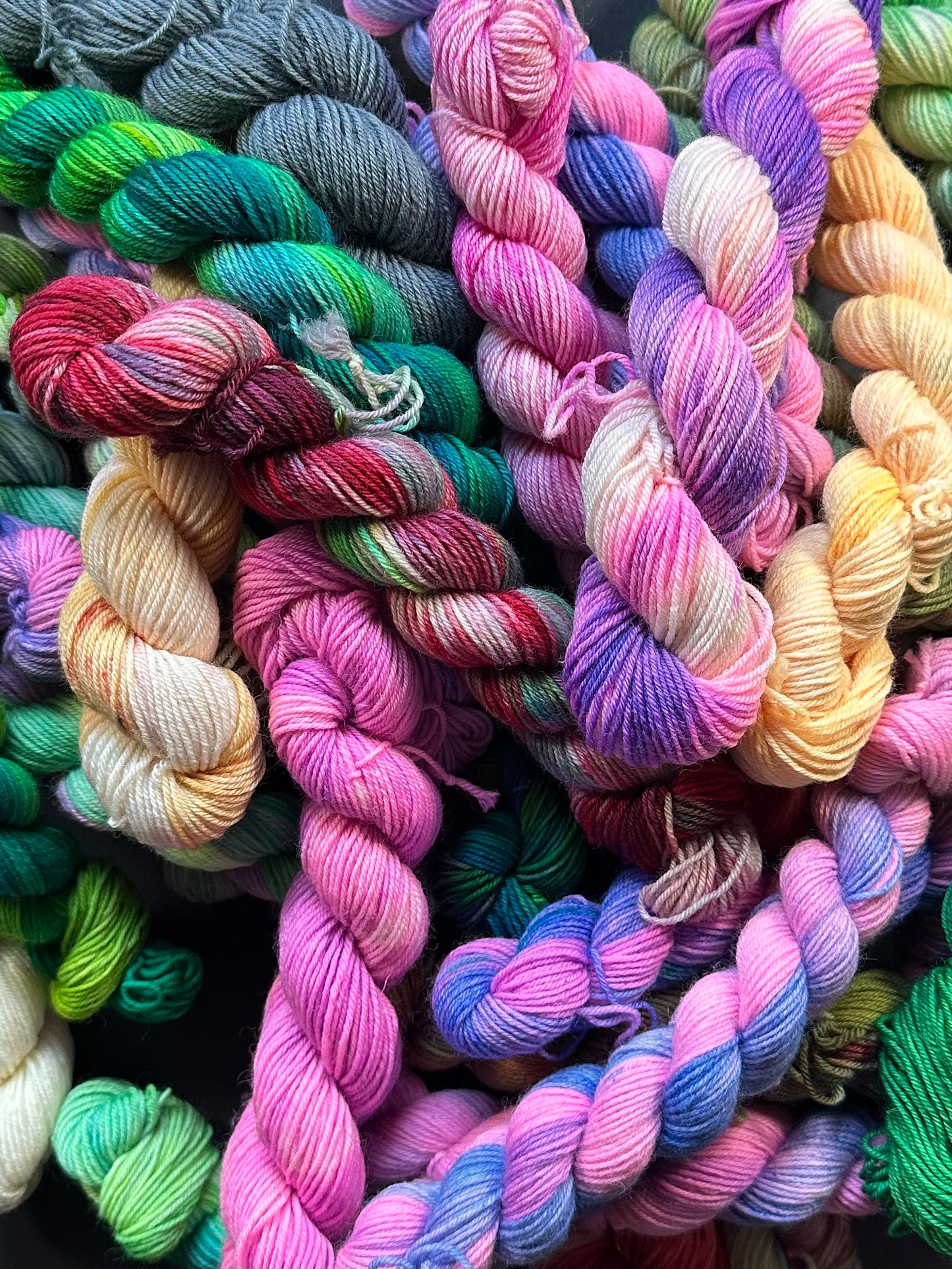 Superwash BFL 4ply Mini Skeins