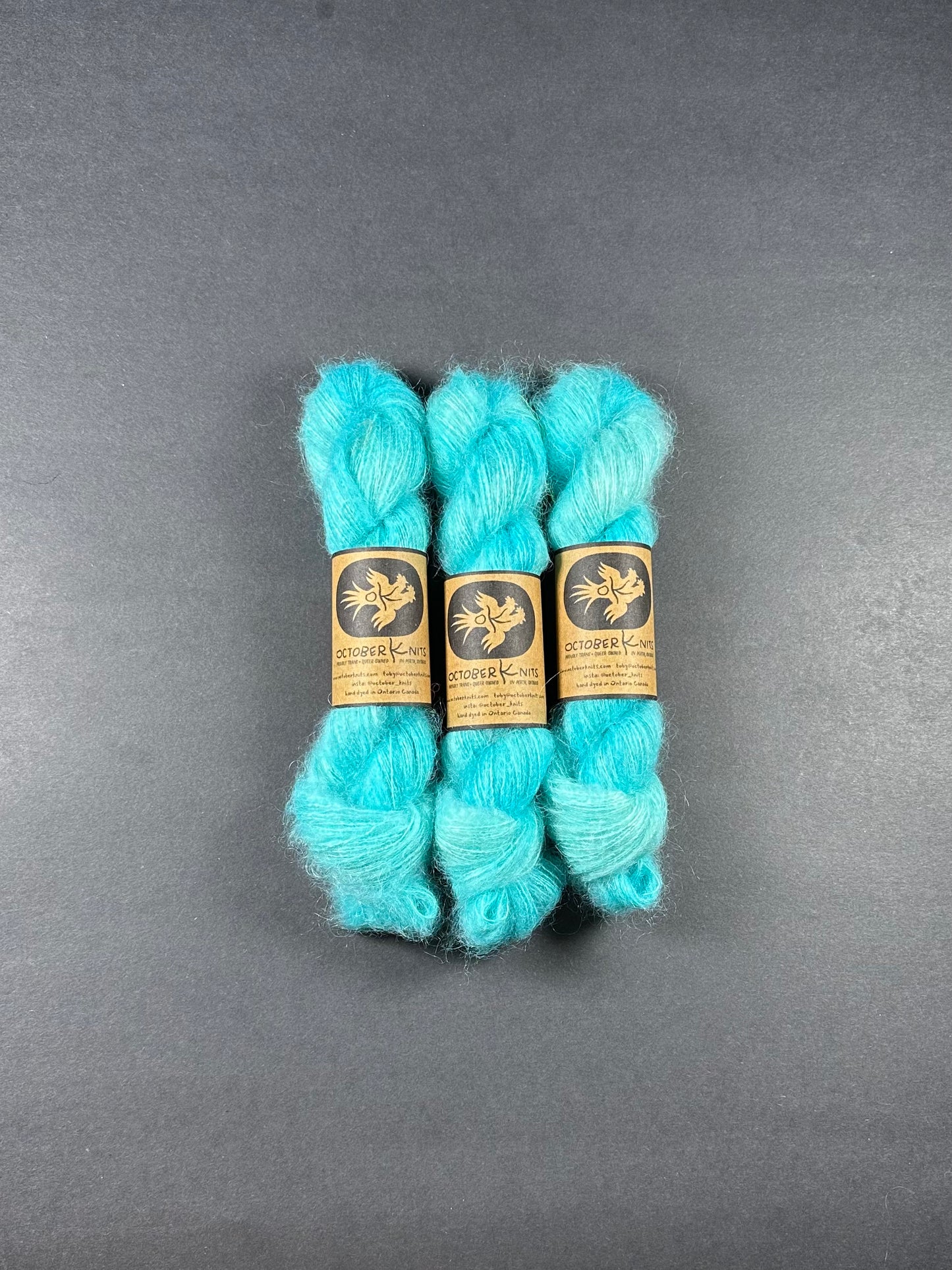 “Blue Lightning” Kidsilk Mohair Lace