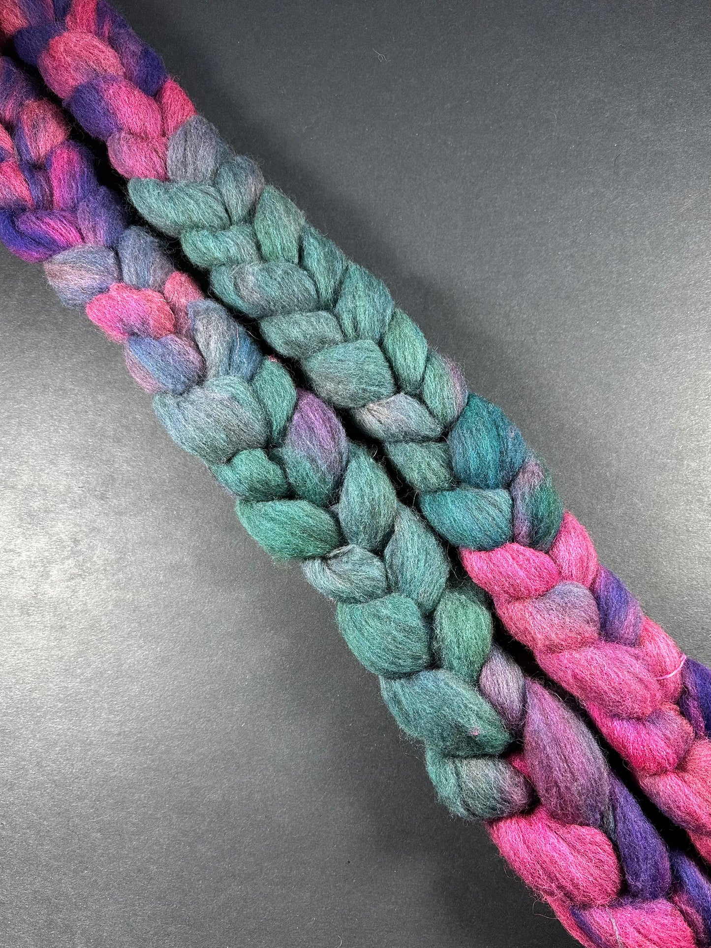 "Party People" Grey Shetland combed top
