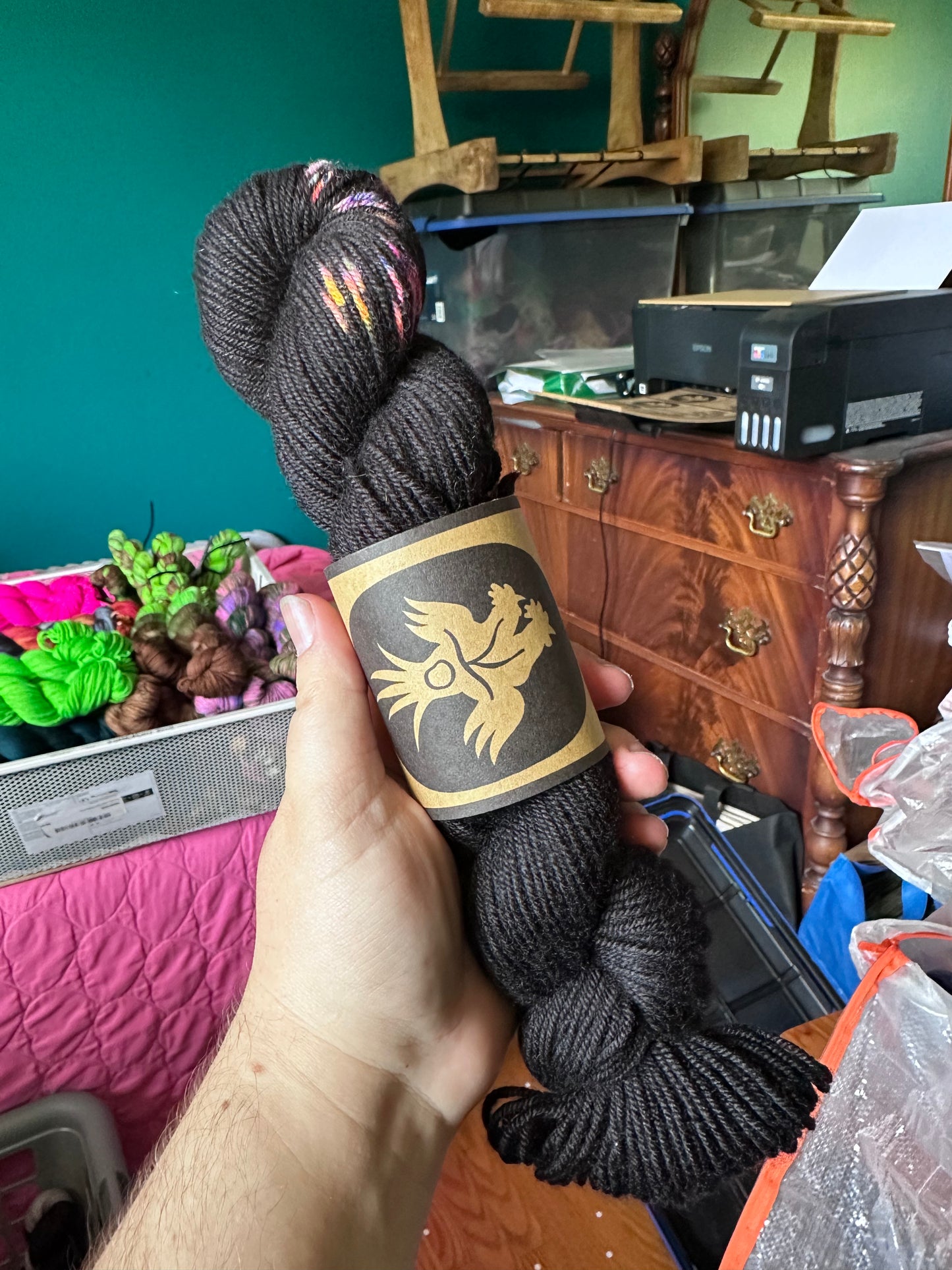 "Sausage Party" Untreated BFL Worsted