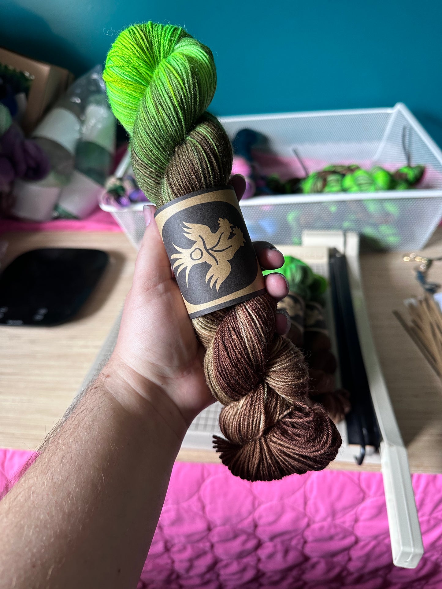 “The Green Man” 2.0 Superwash BFL 4ply Sock