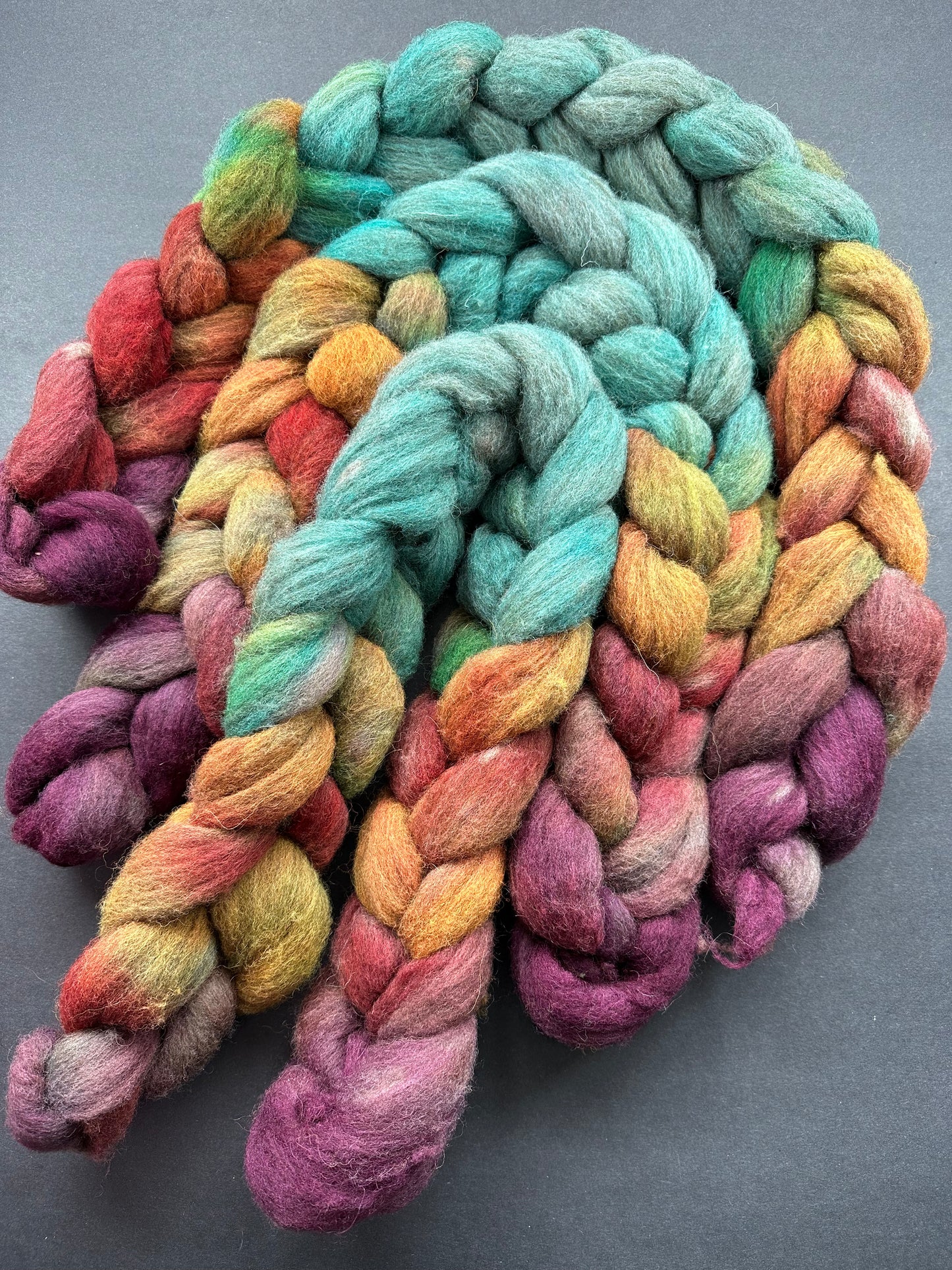 "Enemies to Lovers" Grey Shetland combed top (Copy)