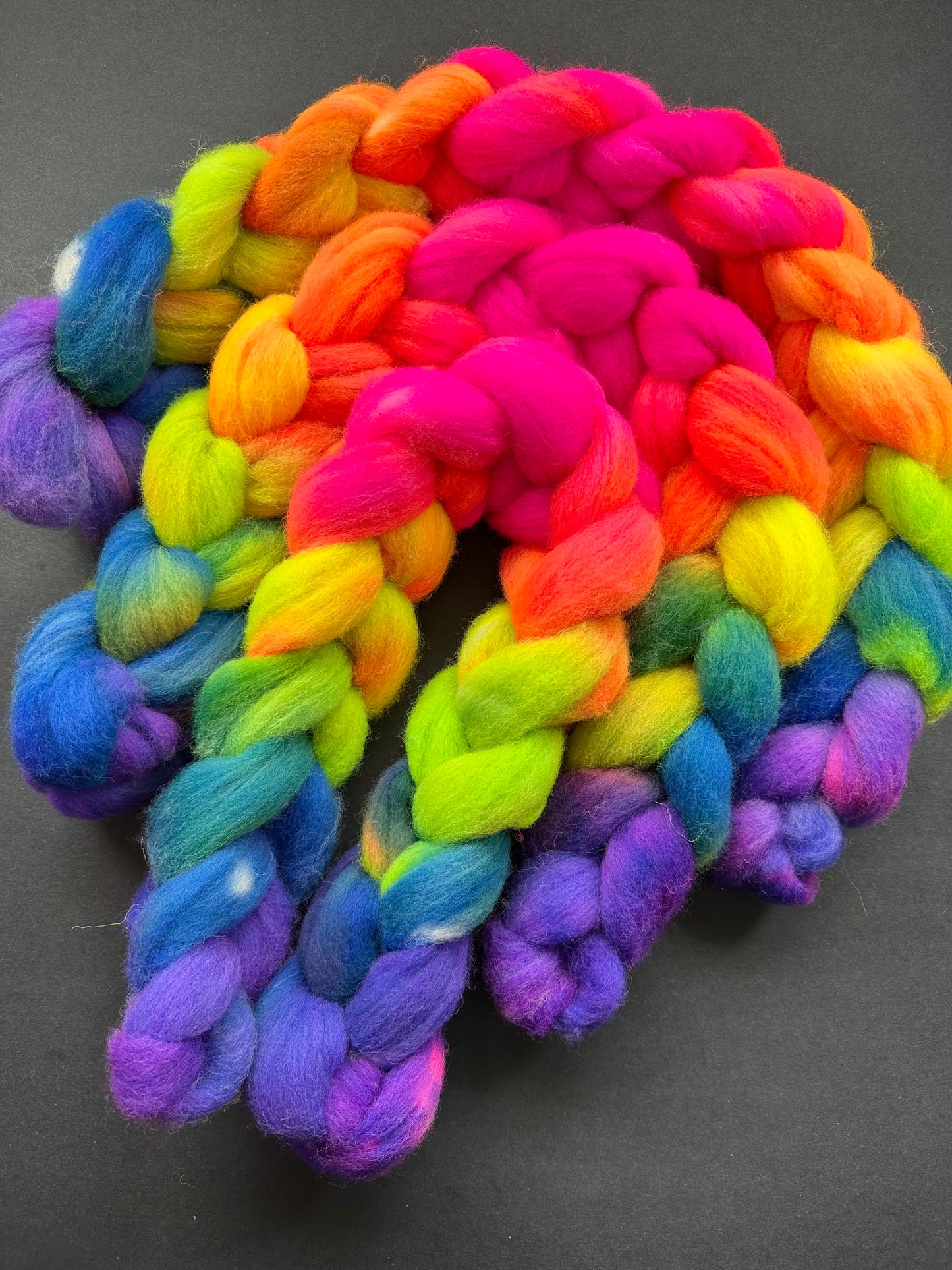 "Rainbow Road" Brecknock Hill Cheviot Combed Top