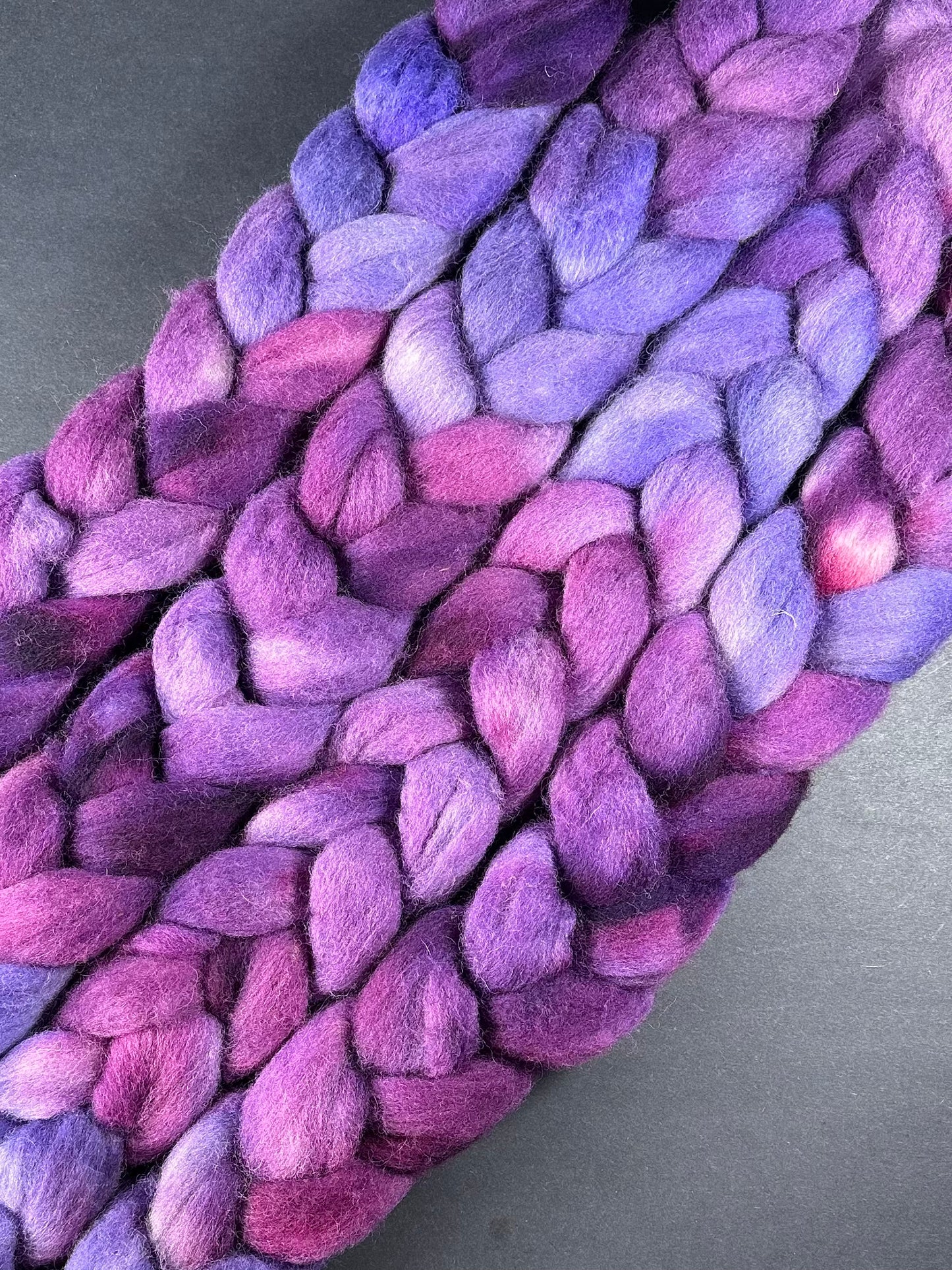 “Unsolicited Eggplant" BFL Combed Top