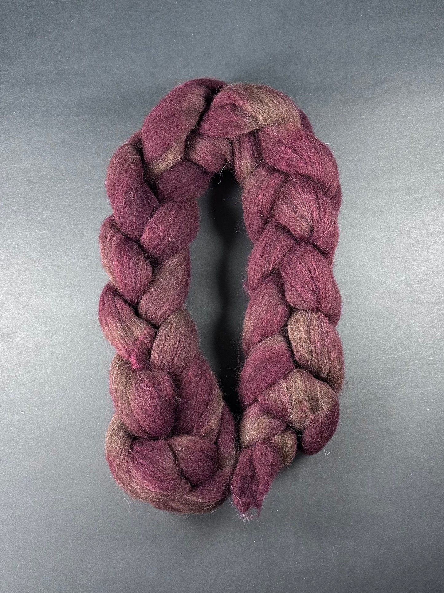 “Marooned” Natural Brown Mill Blend combed top