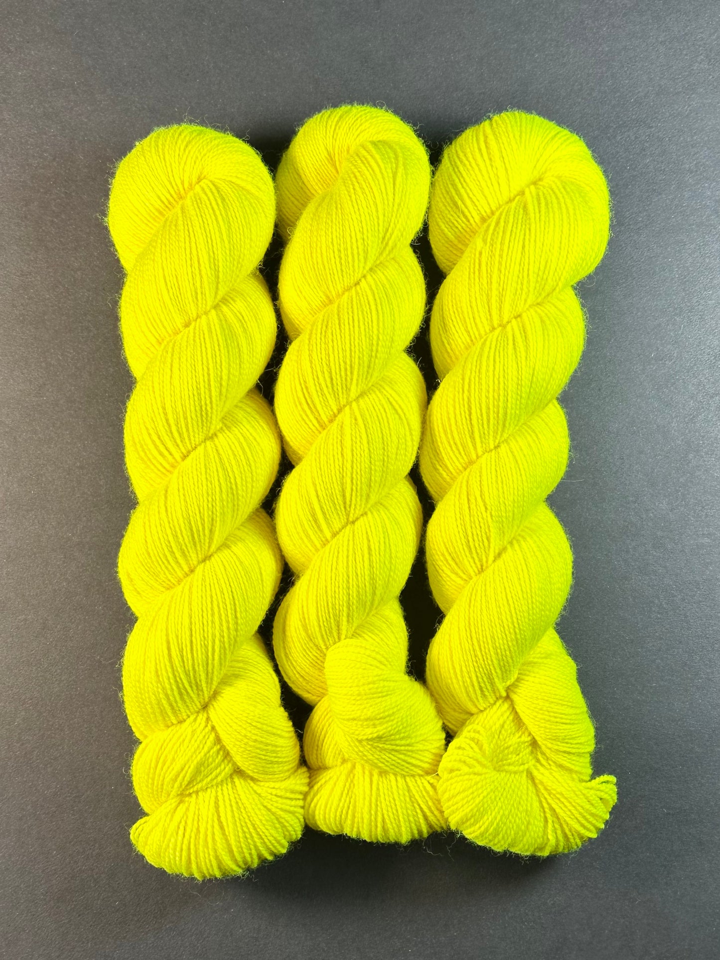 “Yell-OH!” Superwash BFL Helix Sock