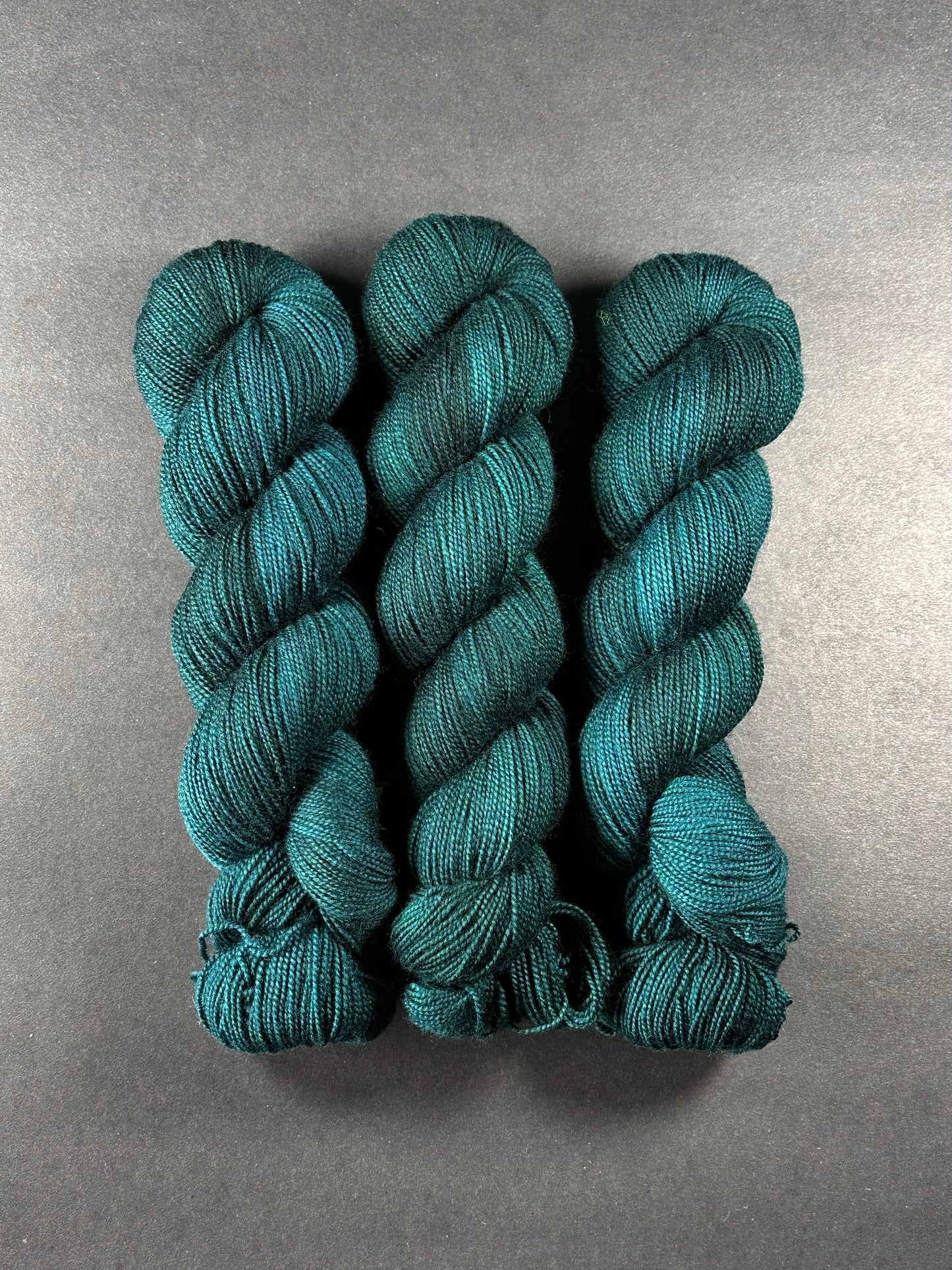 “Handsome Santa” Superwash BFL Helix Sock