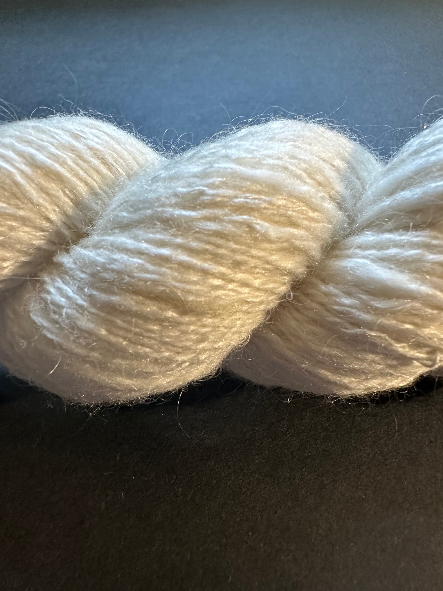 Rambouillet Mohair Silk Handspun Yarn