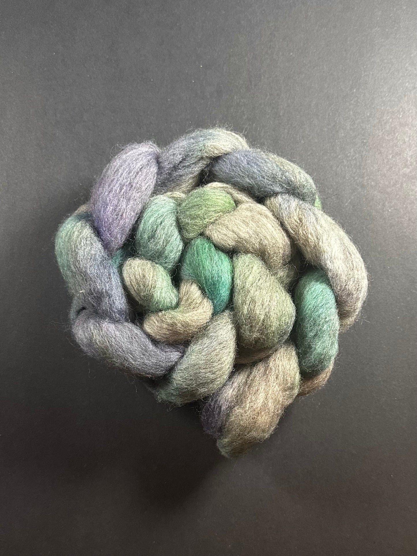 “Abalone” Natural Grey Mixed Breed Roving (Copy)