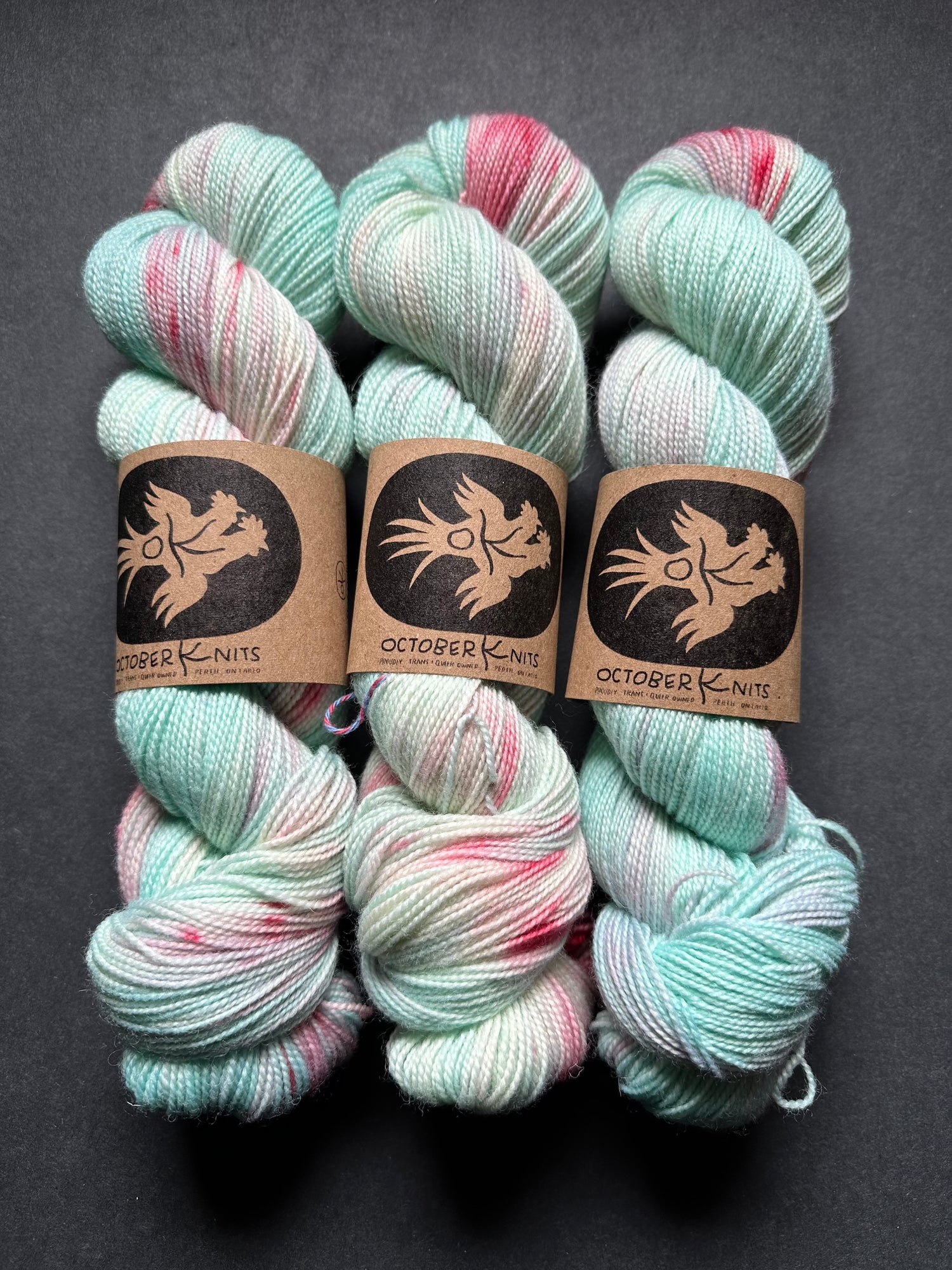 Superwash BFL Helix Sock