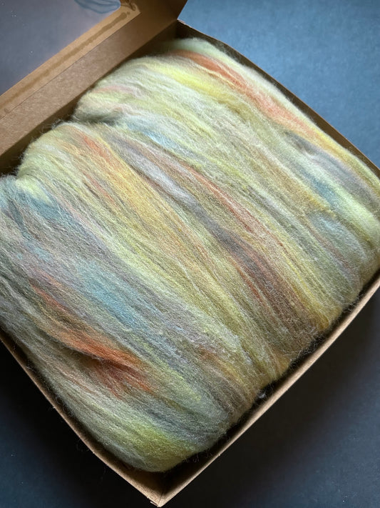 “Largemouth’s Garden” Merino Drum Carded Batt