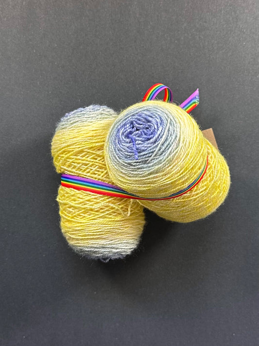 "Emphatic YES" Light - Superwash BFL Helix Sock Twins (Copy)