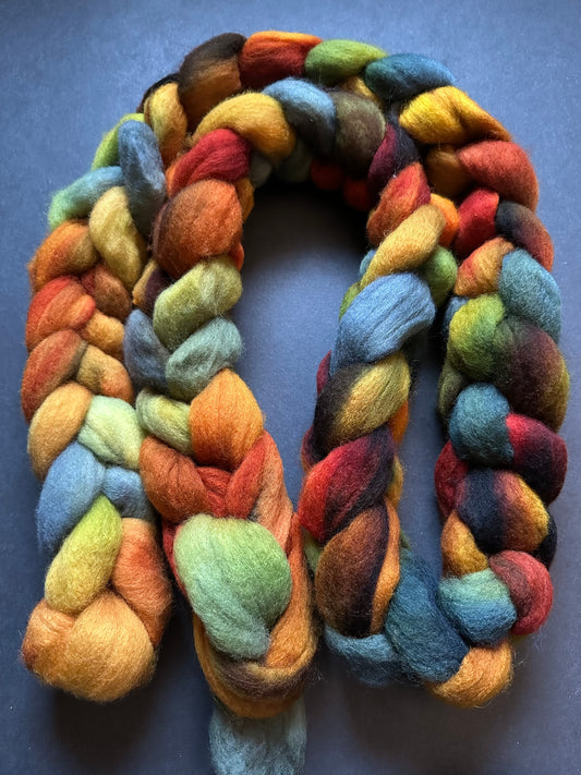 “Autumn Leaves in a Dream” 21.5 micron Rambouillet Combed Top