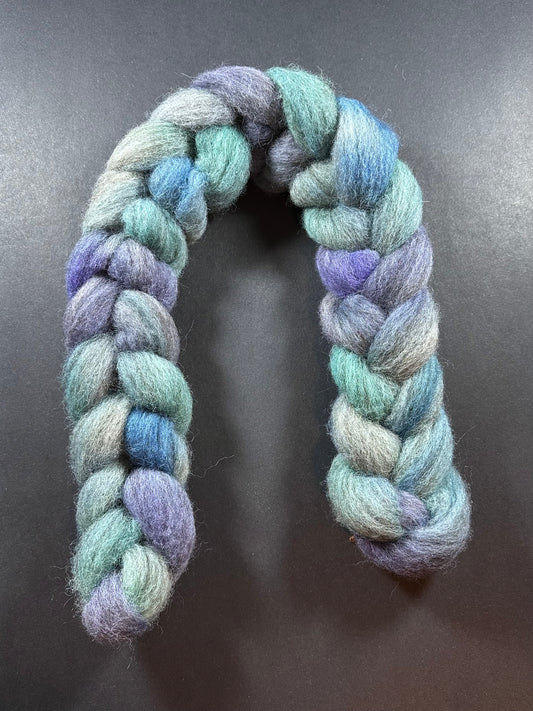 "Abalone" Grey Cheviot Combed Top