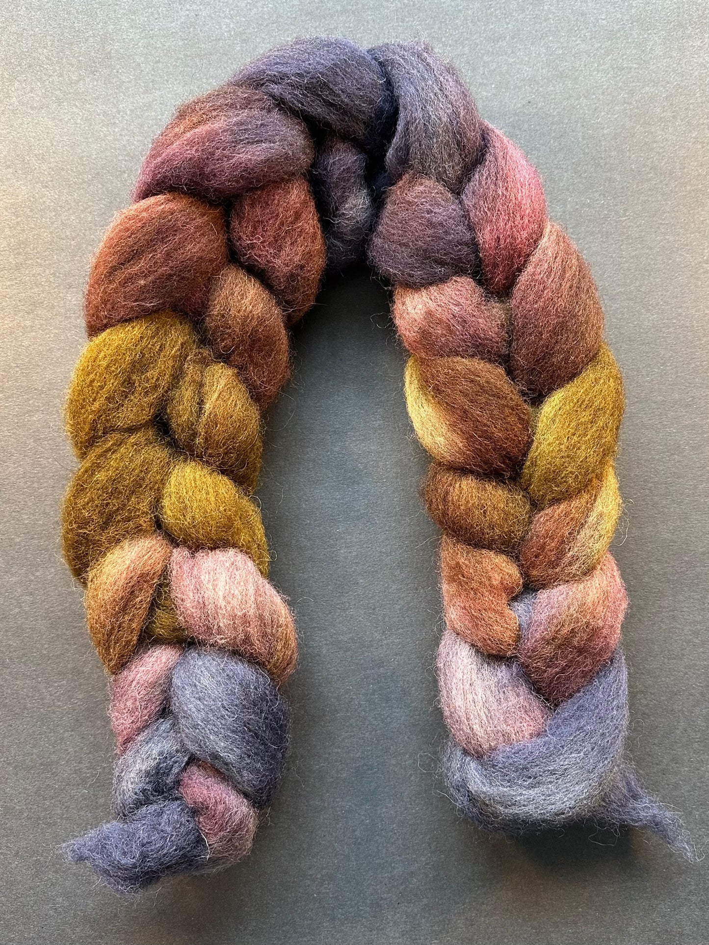 "Nocturne" Grey Cheviot Combed Top