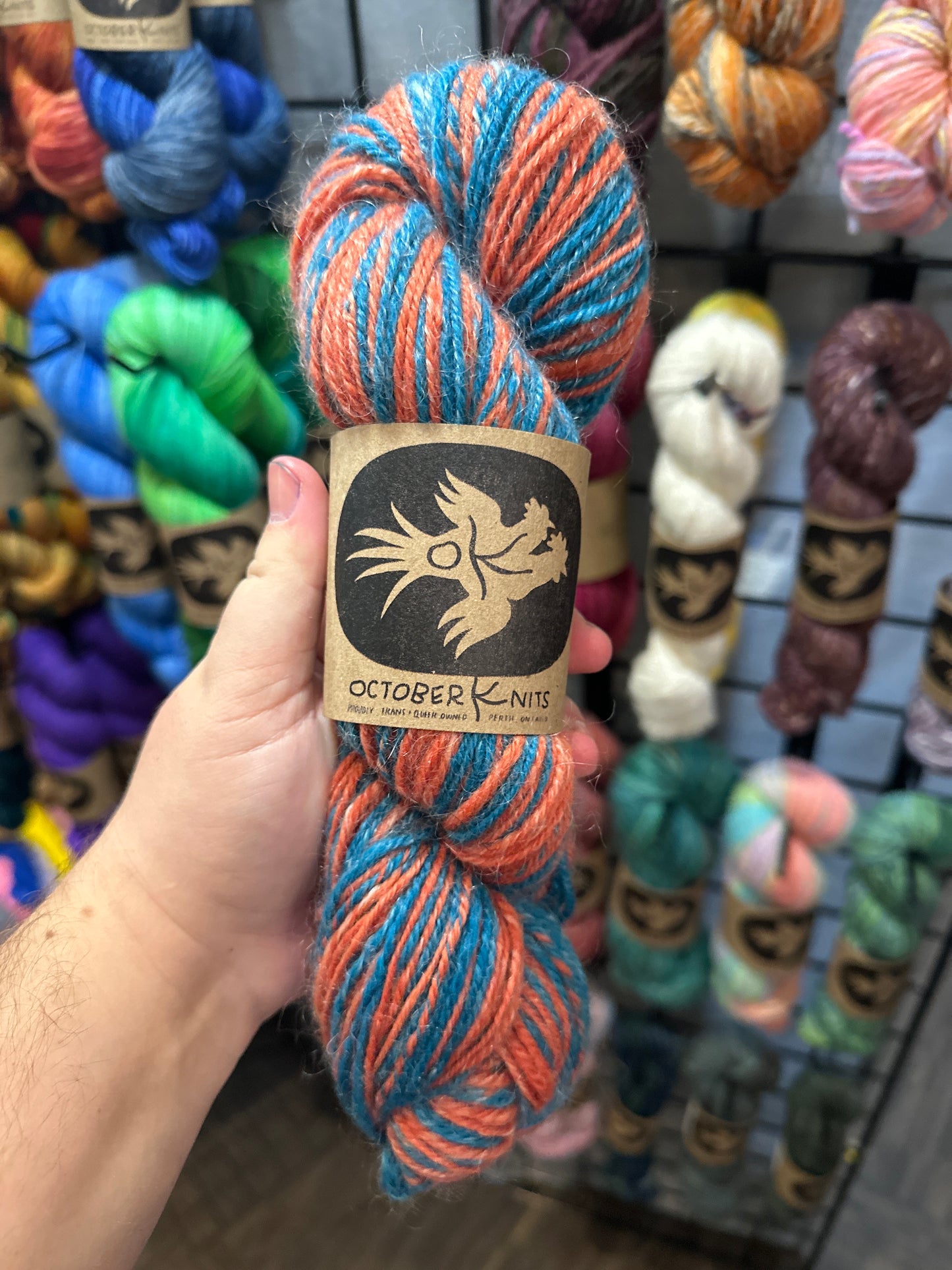 Superwash Merino/Mohair Handspun Yarn