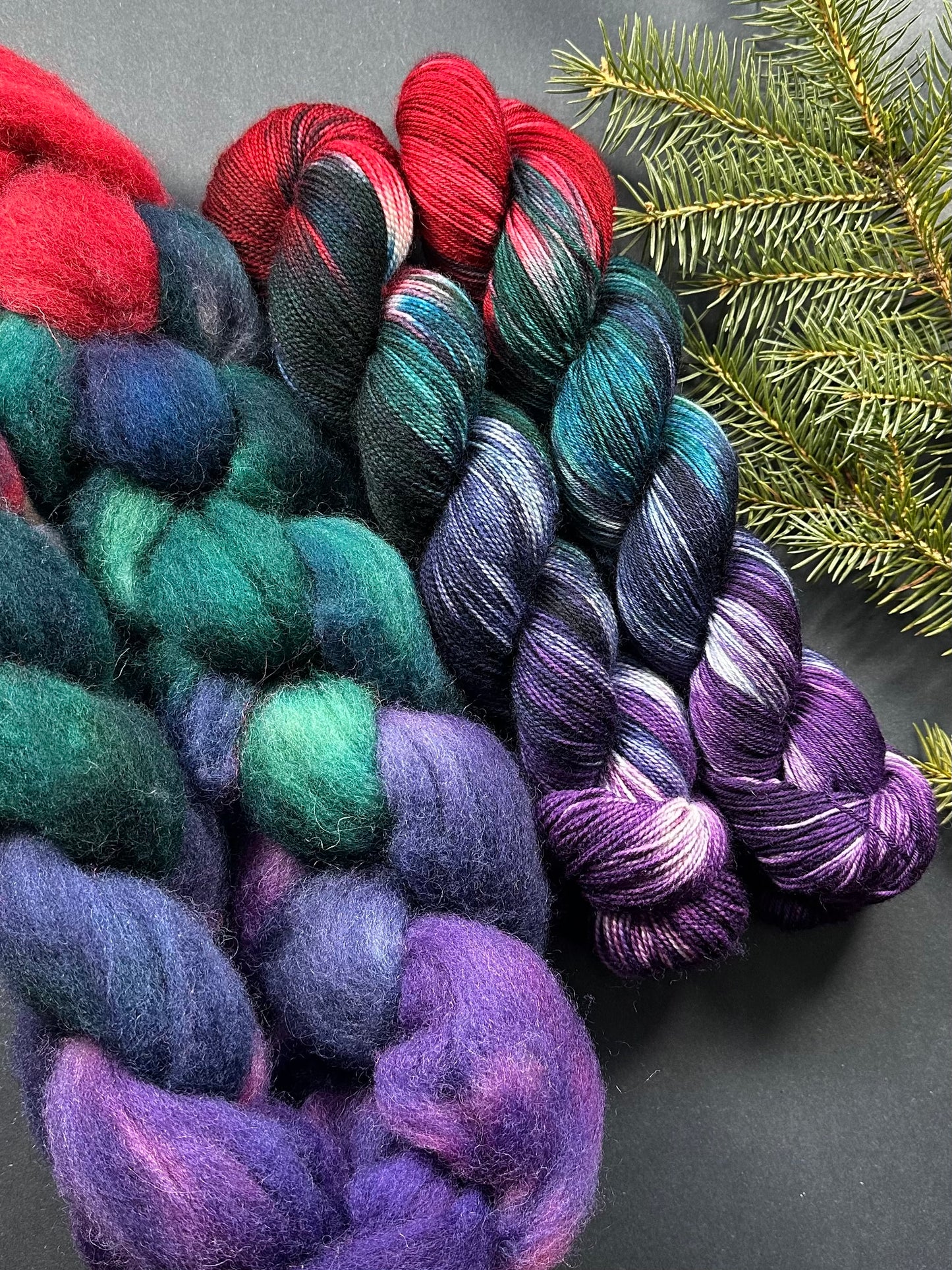 “Wassailing" Shetland combed top