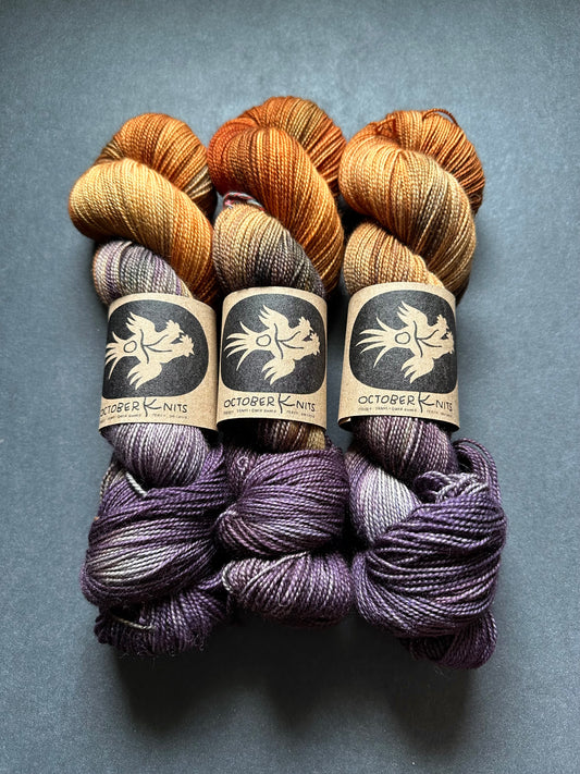 “Spellcrafter” Superwash BFL Helix Sock