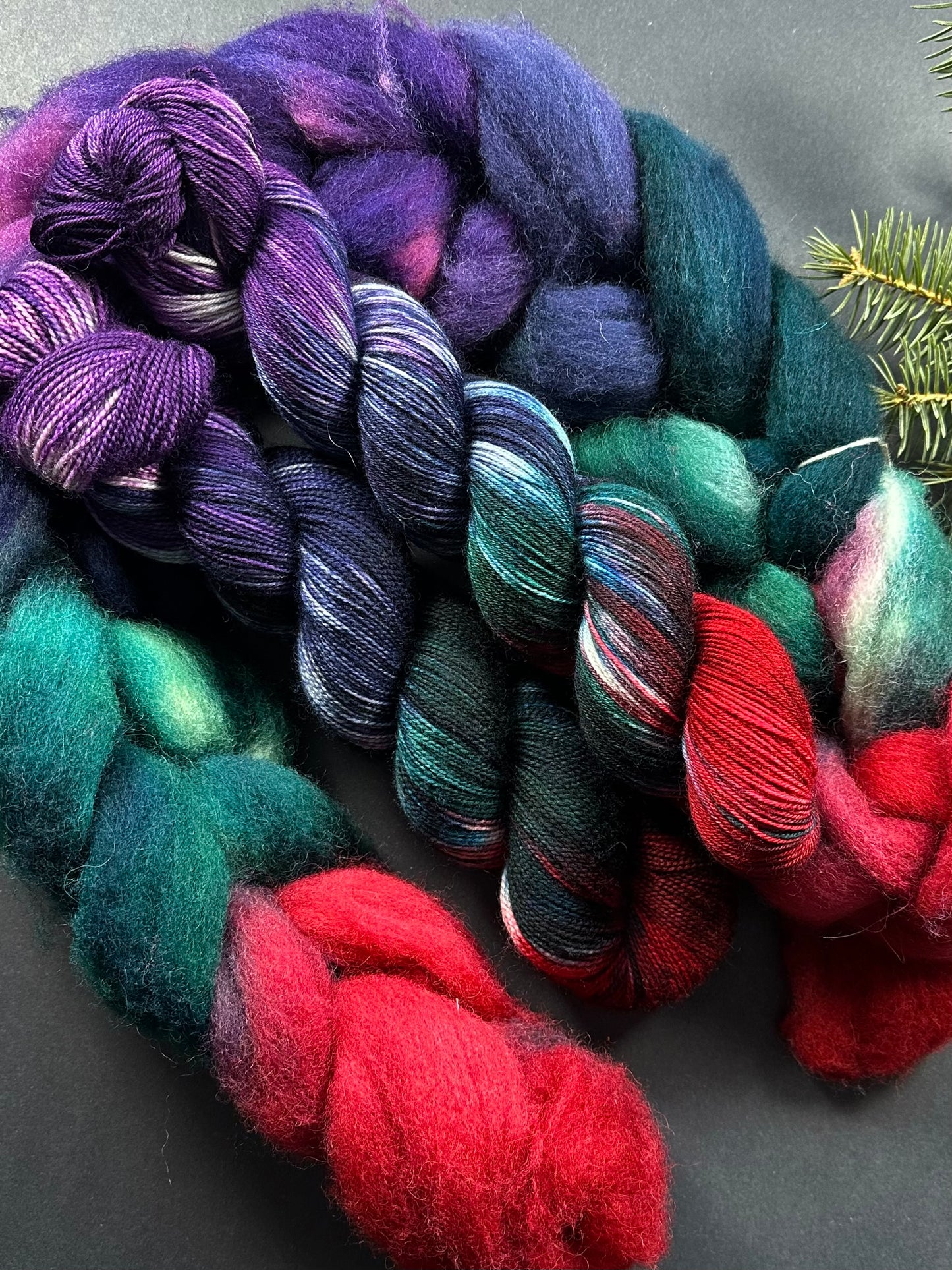 “Wassailing" Shetland combed top