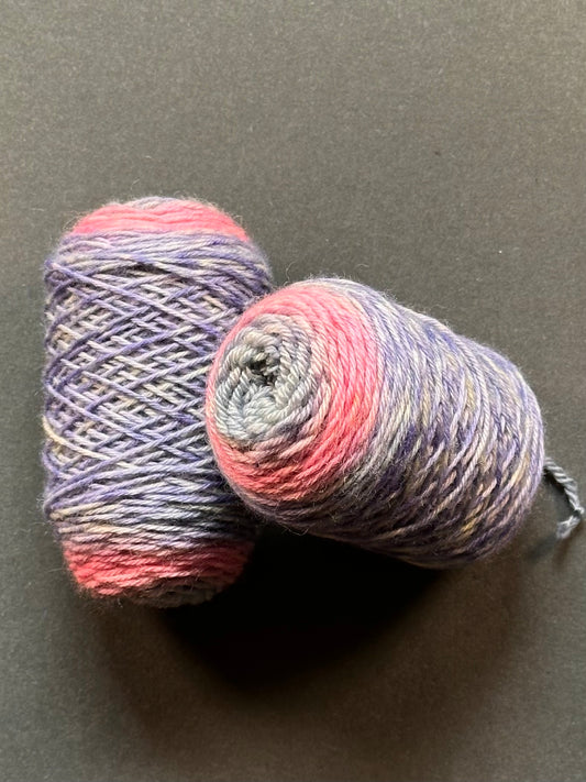 “Miss Piggy" Superwash BFL Sport Weight Sock Twins