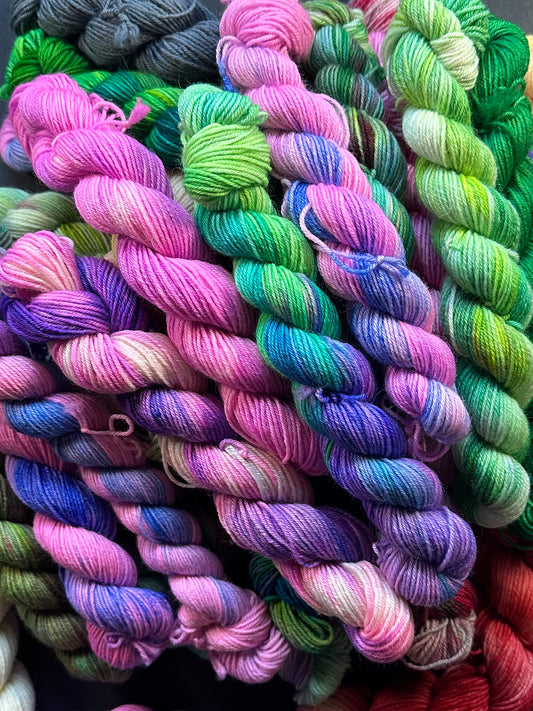 Superwash BFL 4ply Mini Skeins