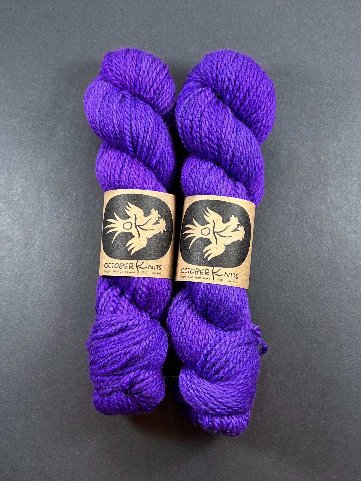 “Purplest Nurple” Superwash BFL Aran