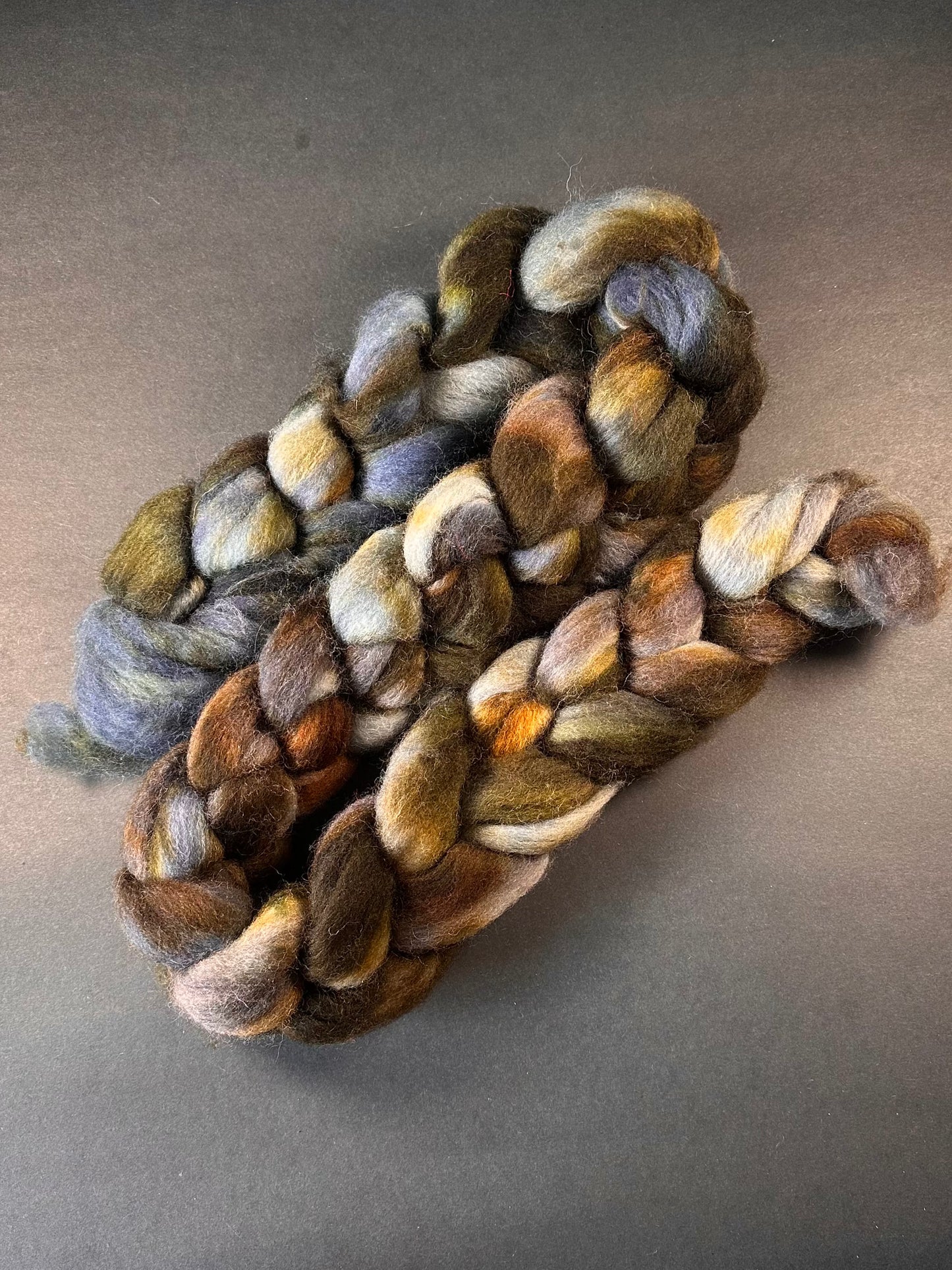 "Etude" Recycled Wool and Nylon Combed Top Big Braid
