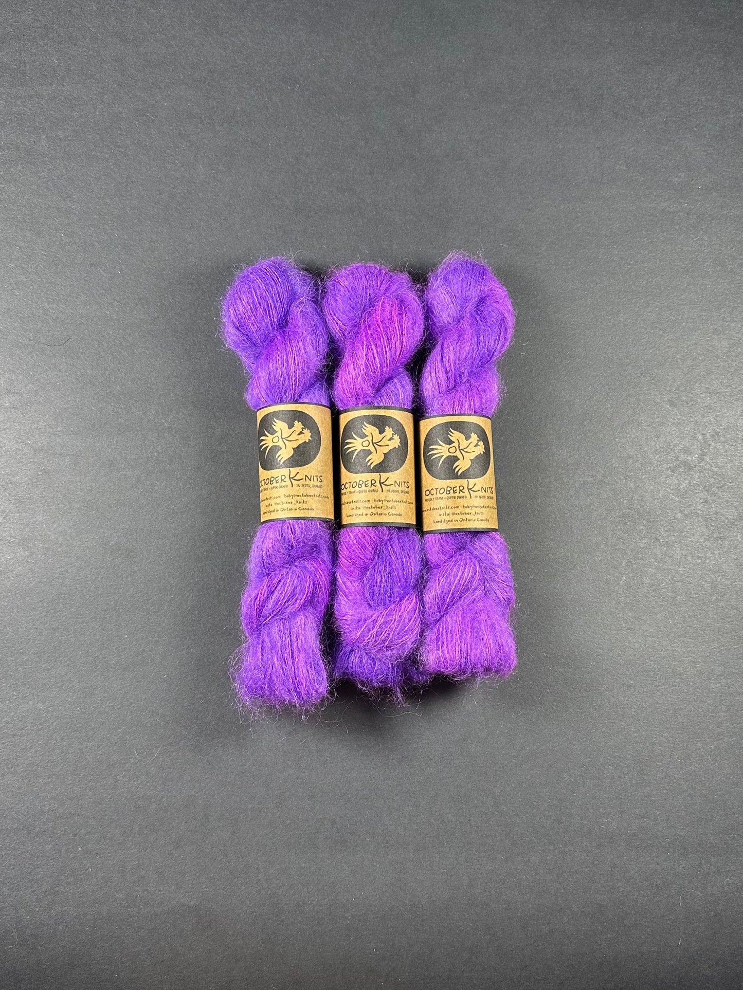 “Pansy Power” Kidsilk Mohair Lace