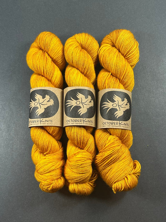 “Goldenrod” Superwash BFL 4ply Sock