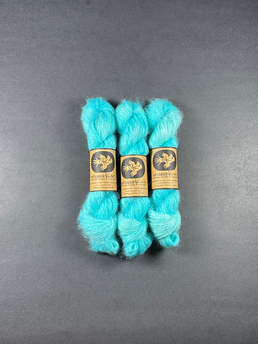“Blue Lightning” Kidsilk Mohair Lace