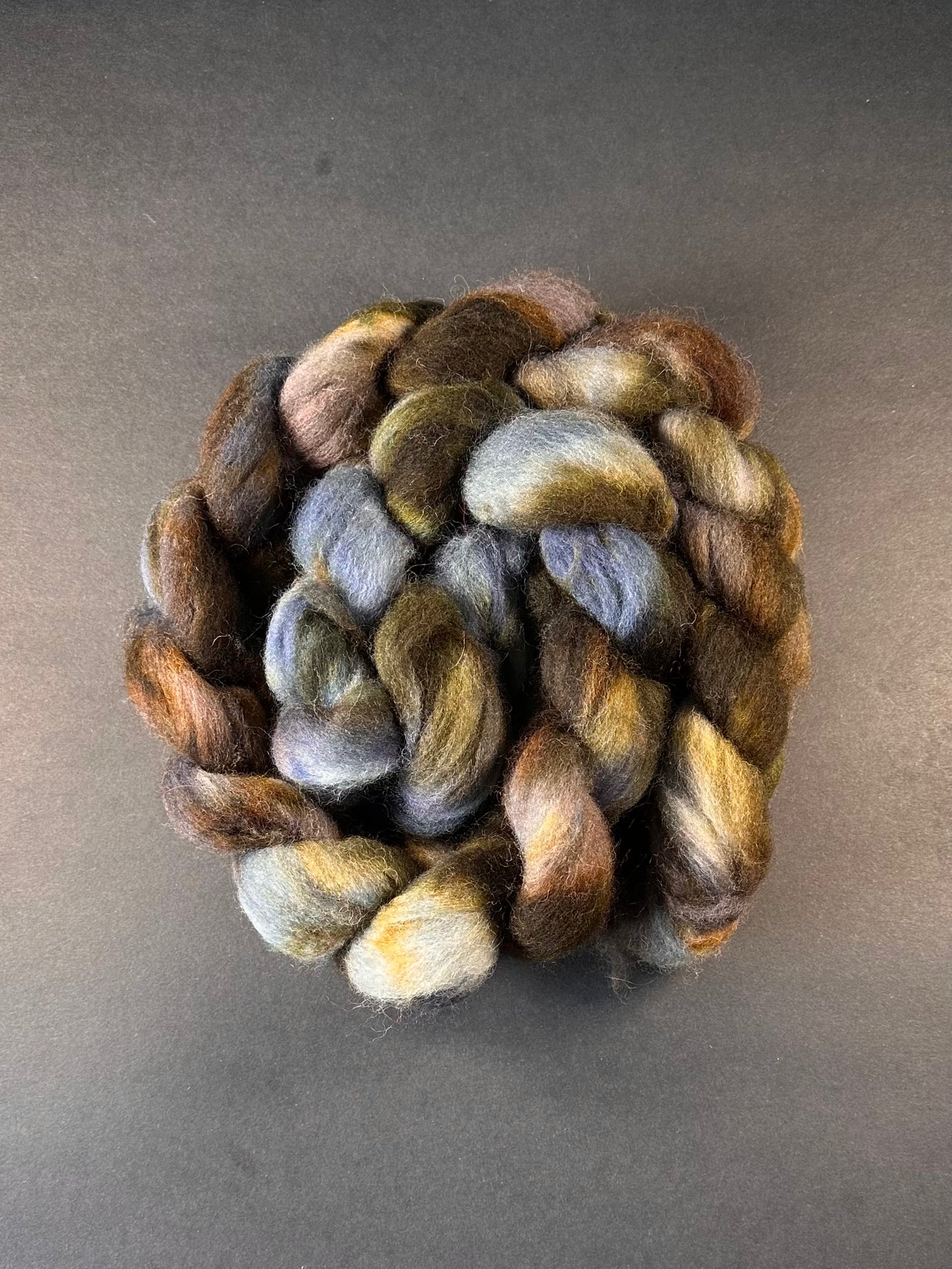 "Etude" Recycled Wool and Nylon Combed Top Big Braid