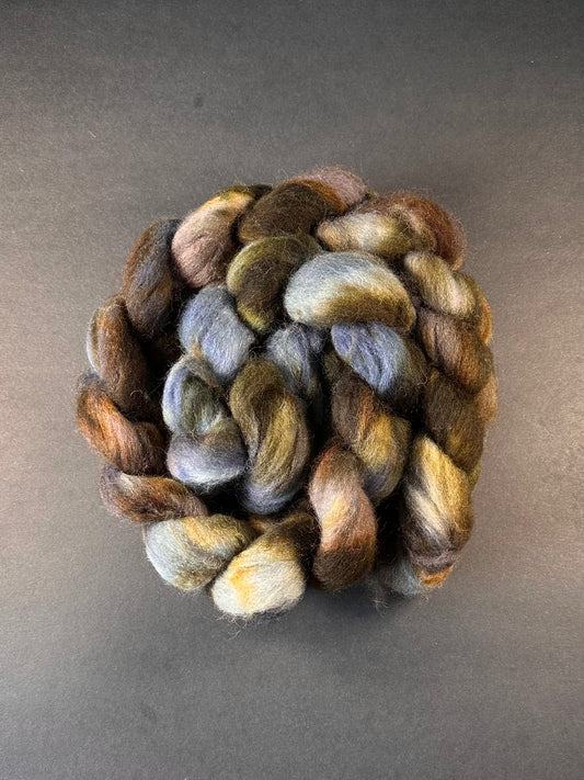 "Etude" Recycled Wool and Nylon Combed Top Big Braid