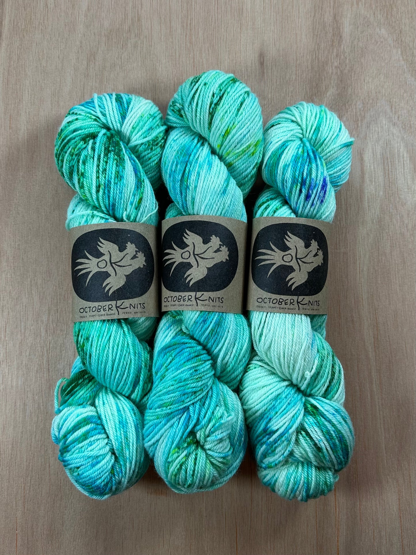 “Green Glass” Superwash BFL DK