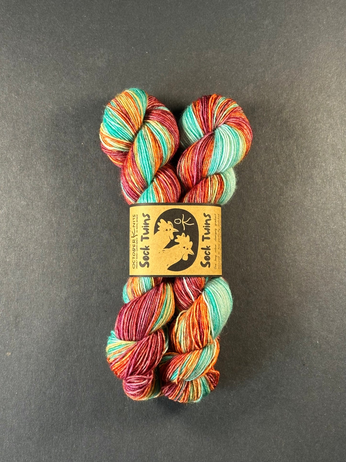 “Enemies to Lovers" Superwash BFL 4ply Sock Twins