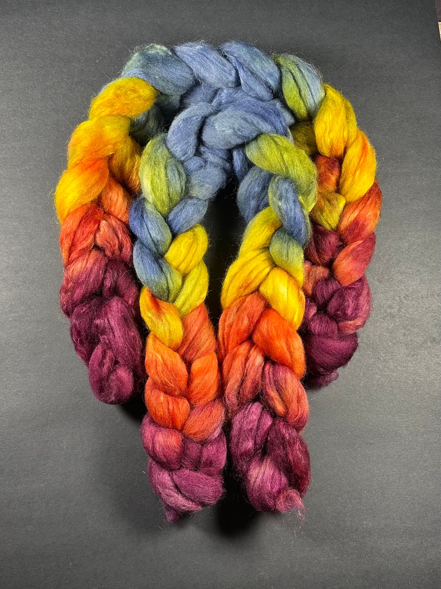 "Prismatic Shard" BFL/kid mohair 70/30