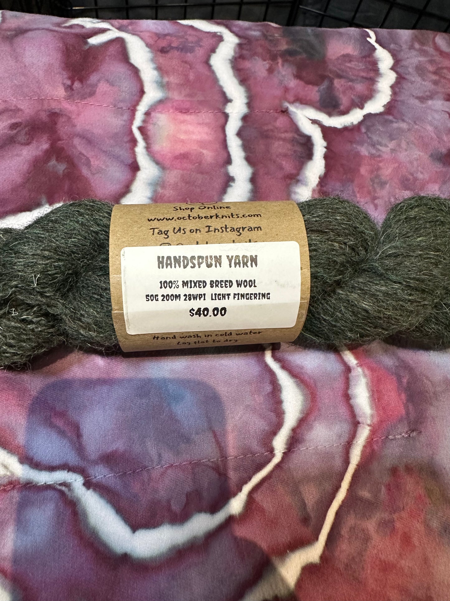 Mixed breed wool Handspun Yarn