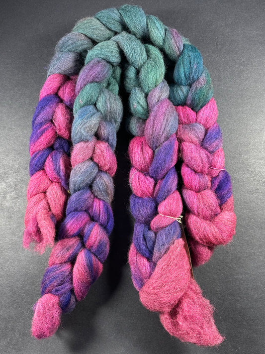 "Party People" Grey Shetland combed top