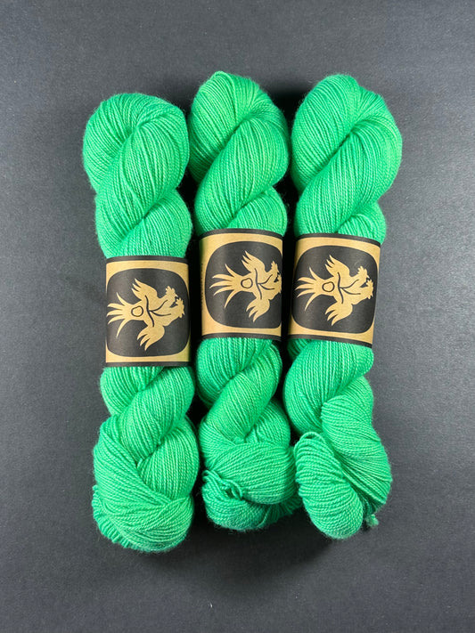 “Secret of the Ooze” Superwash BFL Helix Sock