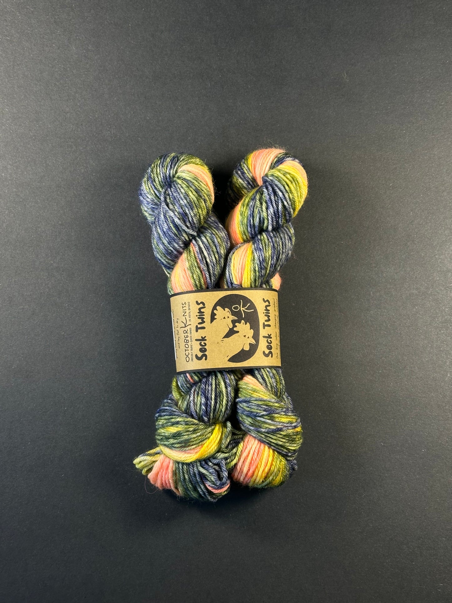 “Etude" Superwash BFL Sport Weight Sock Twins